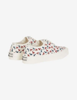 ALL-OVER TRICOLOR FOX CANVAS SNEAKERS -Maisonkitsune Store cu04710ww9001 mup 3