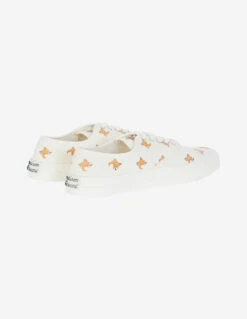 ALL OVER FOX HEAD LACED SNEAKER -Maisonkitsune Store du04705ww9001 wh 3