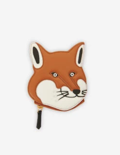 FOX HEAD LEATHER COIN PURSE