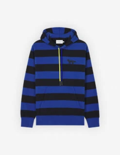 PROFILE FOX STRIPED RELAXED HOODIE
