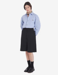 BABY FOX STRIPED SHIRT -Maisonkitsune Store km00497wc2027 s411 11