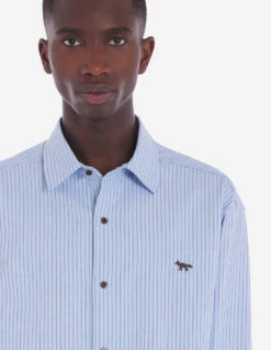 BABY FOX STRIPED SHIRT -Maisonkitsune Store km00497wc2027 s411 17