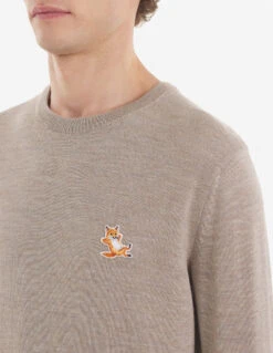 CHILLAX FOX PATCH CLASSIC R-NECK JUMPER -Maisonkitsune Store km00501kt1036 h250 13