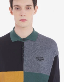 COLOUR BLOCK REGULAR POLO -Maisonkitsune Store lm00201kt1085 m399 13