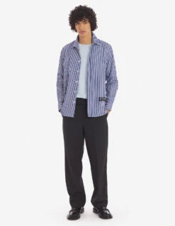 CASUAL SHIRT IN COTTON WITH FLOWER EMBROIDERY -Maisonkitsune Store lm00403wc2040 s483 11