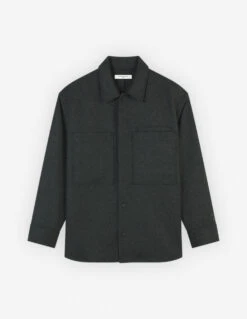 OVERSHIRT IN WOOL MELANGE