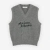 MAISON KITSUNE HANDWRITING OVERSIZE VEST -Maisonkitsune Store lm00815kt1063 h170 1
