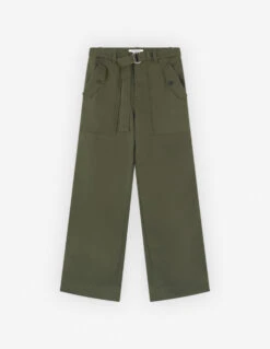 WORKWEAR PANTS IN COTTON TWILL WITH LOGO HANDWRITING