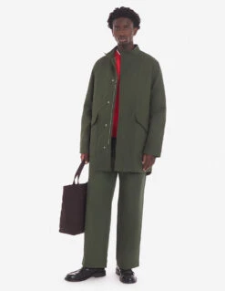 MILITARY PARKA WITH DETACHABLE LINING IN WASHED CO -Maisonkitsune Store lm02210ww0089 p384 11