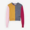 COLOUR BLOCK REGULAR JUMPER -Maisonkitsune Store lw00801kt1085 m775 1