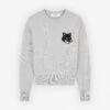 FOX HEAD INTARSIA COMFORT JUMPER -Maisonkitsune Store lw00815kt1063 h120 1