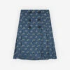 KNEE PLEATED WRAP SKIRT IN FLORAL PRINTED VISCOSE -Maisonkitsune Store lw01508wf4017 m174 1