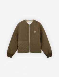 QUILTED BLOUSON IN NYLON WITH INSTITUTIONAL FOX HE