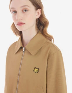 URBAN BLOUSON IN COTTON GABARDINE WITH BOLD FOX HEAD PATCH -Maisonkitsune Store lw02112ww0078 p220 13