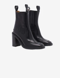 LEATHER LOW CHELSEA BOOTS
