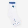 BOLD FOX HEAD PATCH SPORTY SOCKS -Maisonkitsune Store lw06404kt0010 1
