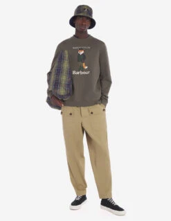 BARBOUR X MK BEAUFORT FOX CREW -Maisonkitsune Store mol0559gn84 p320 11 1