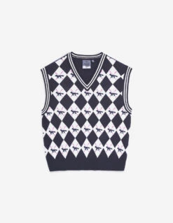 PROFILE FOX ARGYLE VEST WOMAN