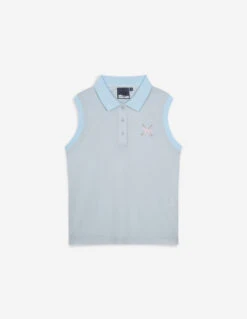 PROFILE FOX SLEEVELESS POLO SHIRT WOMAN