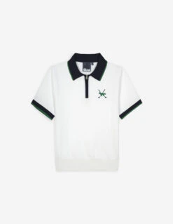 PROFILE FOX KNIT POLO SHIRT WOMAN