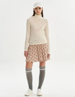 Women Profile Fox Monogram Skirt -Maisonkitsune Store qz3927w05a 1