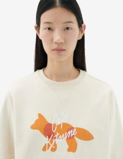 FOX CAFE KITSUNE CLASSIC SWEATSHIRT -Maisonkitsune Store spcku00303 p203 4 f