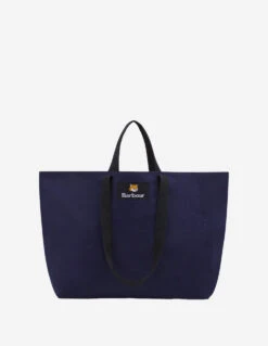 BARBOUR X MK REVERSIBLE TOTE BAG -Maisonkitsune Store uba0692ny71 h198 2 2