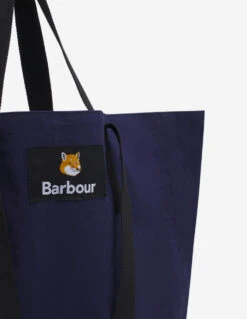 BARBOUR X MK REVERSIBLE TOTE BAG -Maisonkitsune Store uba0692ny71 h198 7